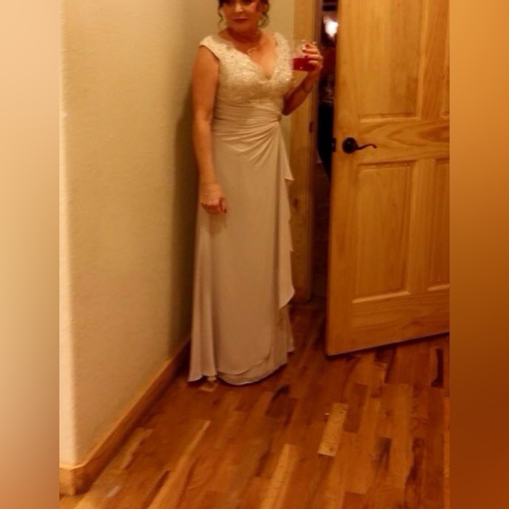 Champagne evening gown